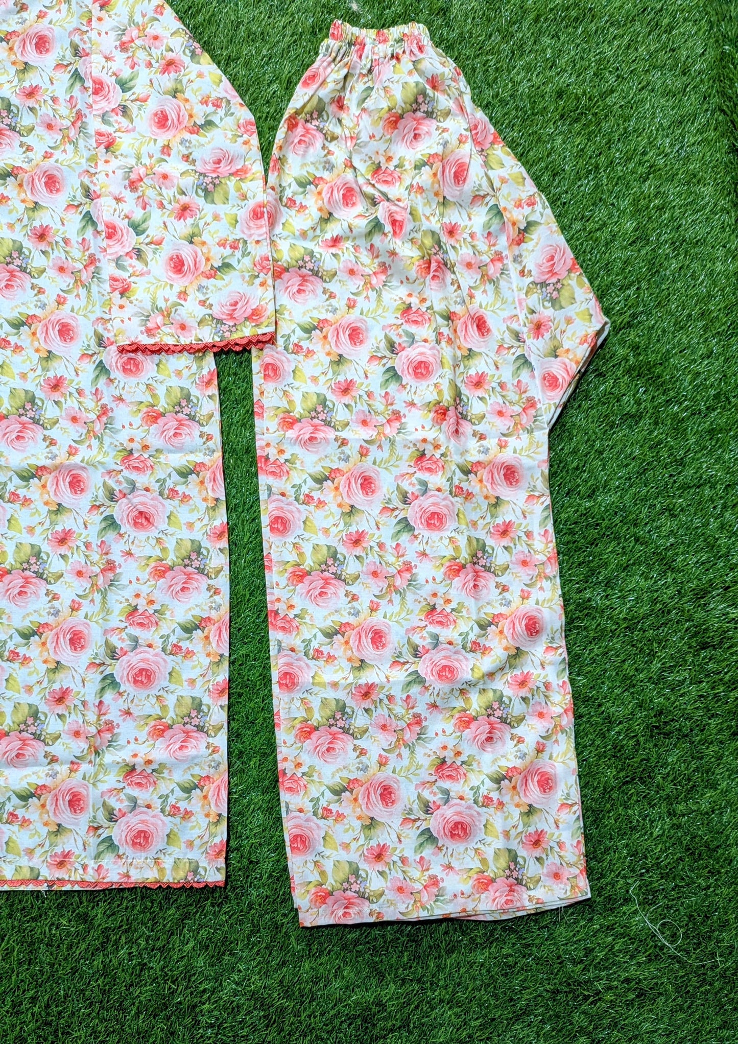 Stitched Swiss Lawn 3 Piece with Diamond Duppata & Plazo